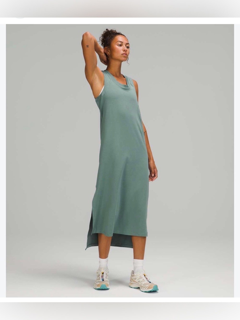 Lululemon All Yours Tank Maxi Dress in Tidewater Teal Size 6